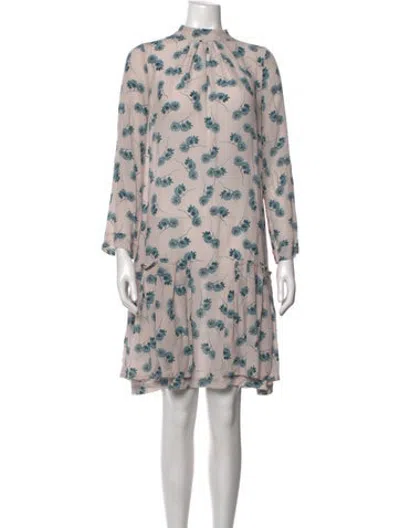 Pre-owned Odeeh Silk Mini Dress In Multicolor
