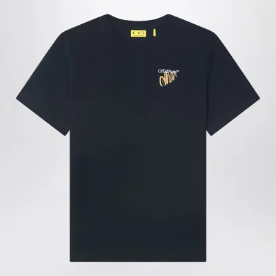 Off-white Kids' Black T-shirt With Arrow Print Designed