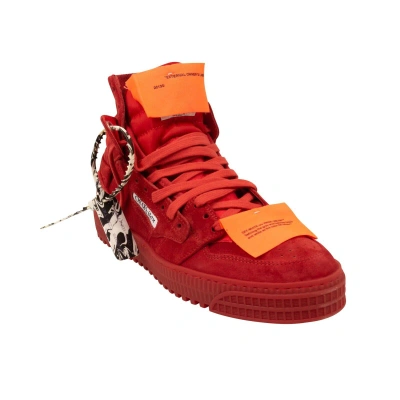 Pre-owned Off-white C/o Virgil Abloh Red 3.0 Off Court Sneakers Size 8/41 $695