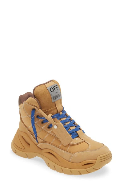 Off-white High Top Hiking Boot In Camel