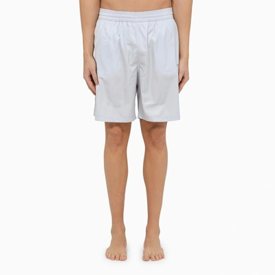 Off-white Off White™ Ice White Swimming Costume With Logo In Gray