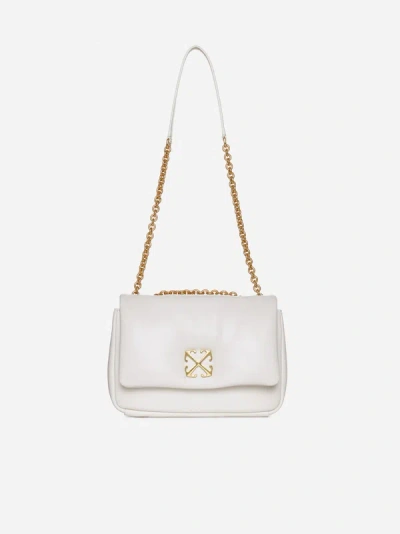 Off-white Jitney Puffer Nappa Leather Bag In White