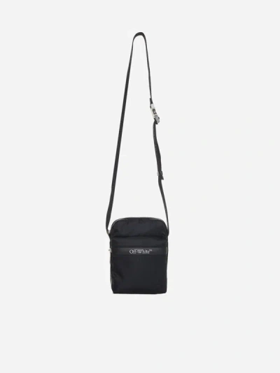 Off-white Outdoor Nylon Crossbody Bag In Black
