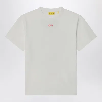 Off-white Kids' White T-shirt With Off Logo