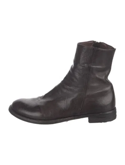 Pre-owned Officine Creative Leather Boots In Brown/grey
