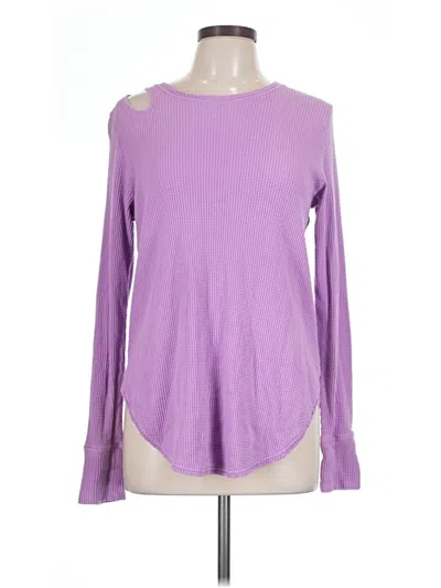 Pre-owned Offline By Aerie Long Sleeve T-shirt In Purple