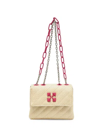 Pre-owned Off-white 19 Jackhammer Crossbody Bag In Pink