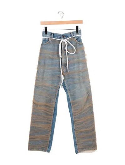 Pre-owned Off-white 2017 Straight Leg Jeans In Blue