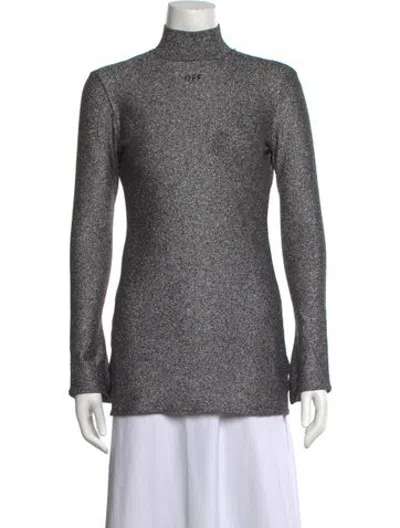 Pre-owned Off-white 2017 Turtleneck Sweater In Grey