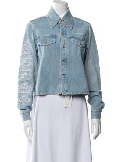 Pre-owned Off-white 2018 Denim Jacket In Blue