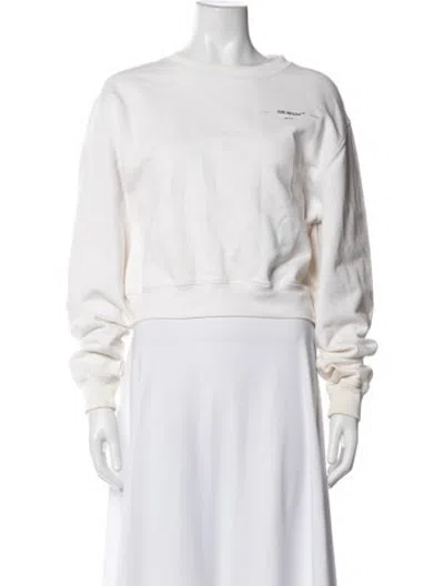 Pre-owned Off-white 2019 Graphic Print Sweatshirt In White