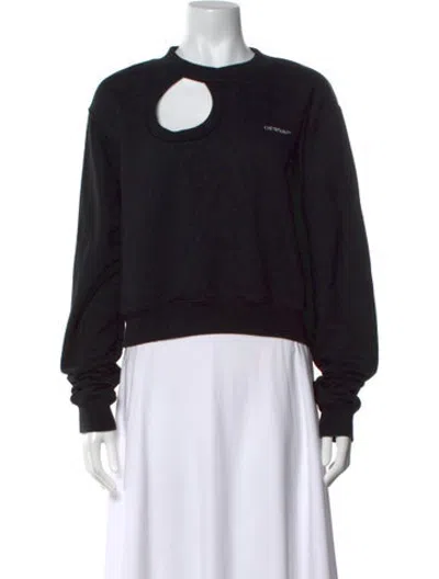 Pre-owned Off-white 2020 Crew Neck Sweatshirt In Black