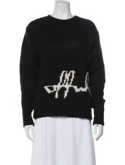 Pre-owned Off-white 2020 Graphic Print Sweater In Black