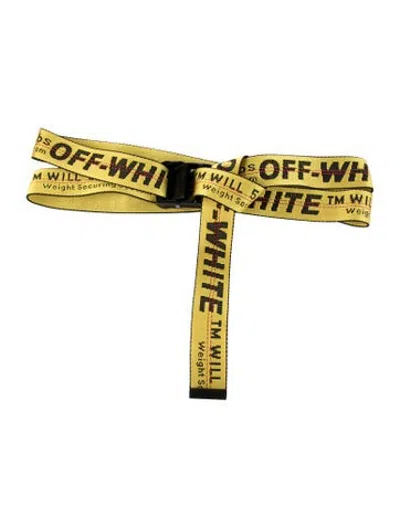 Pre-owned Off-white 2021 Industrial Waist Belt In Yellow
