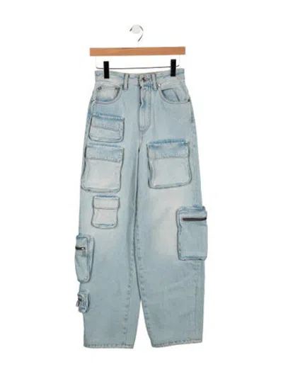 Pre-owned Off-white 2022 Straight Leg Jeans In Blue