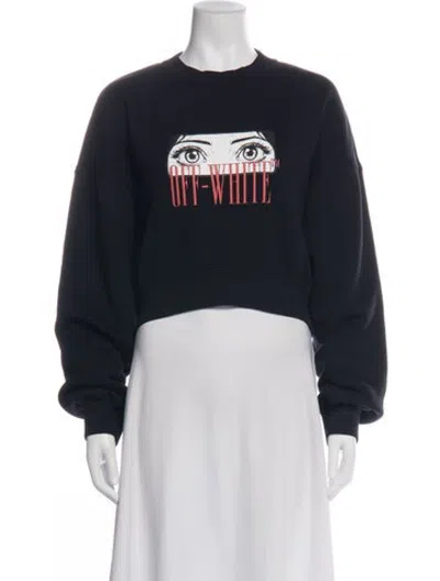 Pre-owned Off-white 2024 Graphic Print Sweatshirt In Black