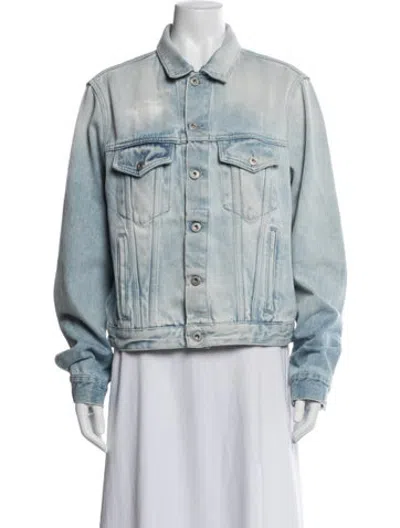 Pre-owned Off-white Arrows Denim Jacket In Blue