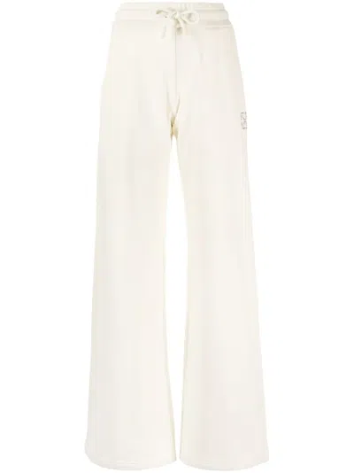 Off-white Arrows-motif Cotton Track Pants In Nude
