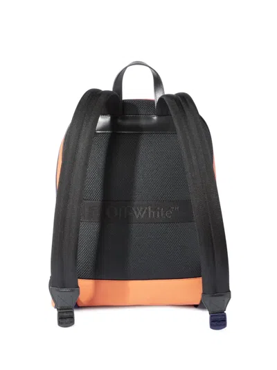 Off-white Basket Round Logo Backpack In Orange