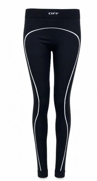 Off-white Black White Polyamide Trousers