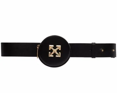 Off-white Coin Purse Belt Wallet In Black