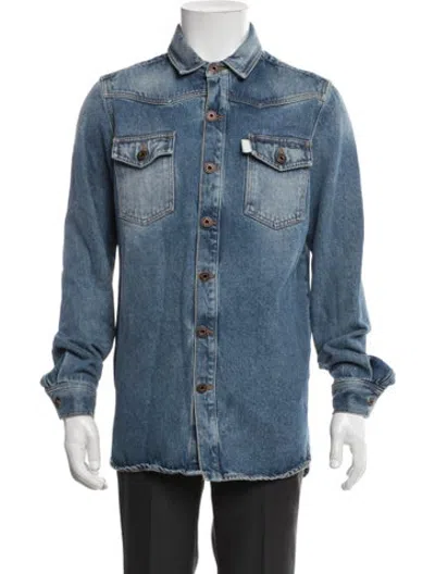 Pre-owned Off-white Denim Jacket In Blue