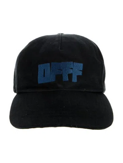 Pre-owned Off-white Embroidered Cap In Blue