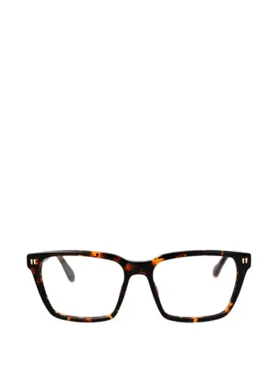 Off-white Eyewear Tortoiseshell-effect Rectangle-frame Glasses In 브라운