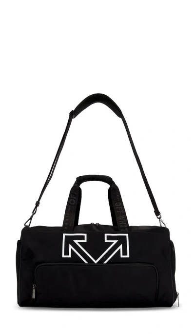 Off-white Heritage Gym Bag In Black & White