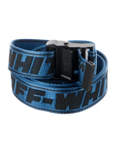 Pre-owned Off-white Industrial Canvas Belt In Blue