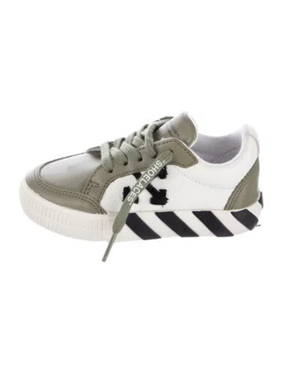 Pre-owned Off-white Kids' Vulcanized Sneakers In Green