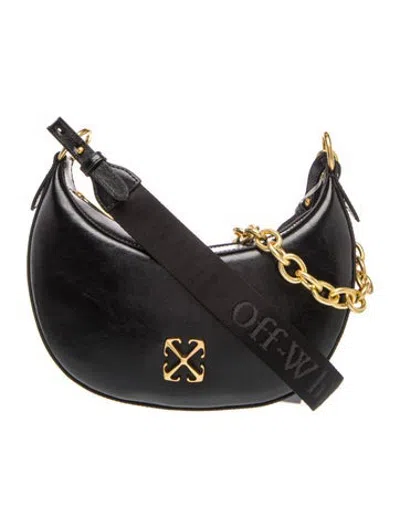 Pre-owned Off-white Leather Crossbody Bag W/ Tags In Black