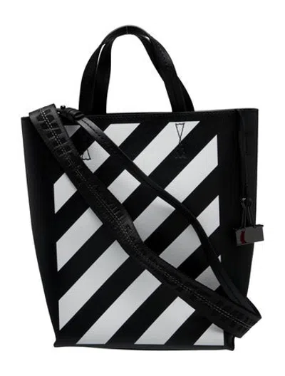Pre-owned Off-white Leather Tote In Black