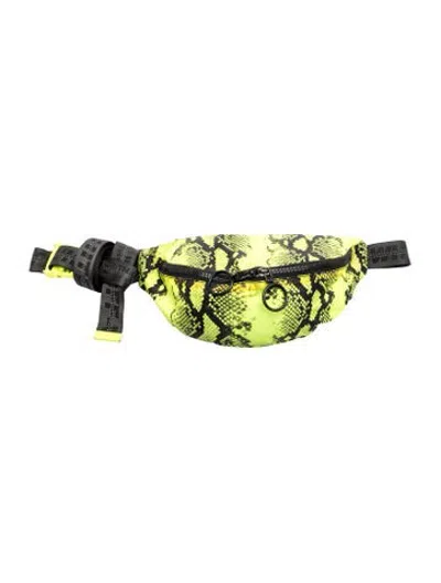 Pre-owned Off-white Nylon Belt Bag In Green