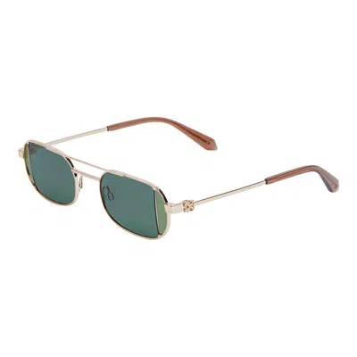 Off-white Oeri14h Lynn Mini Gold Sunglasses In Multi