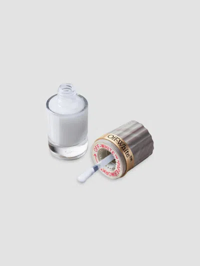 Off-white Paperwork Cracked-effect Nail Polish In White