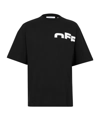 Off-white Round-neck Short-sleeved T-shirt In Animal Print