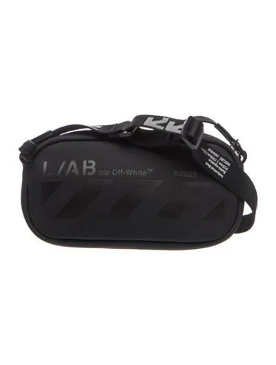 Pre-owned Off-white Rubber Crossbody Bag W/ Tags In Black