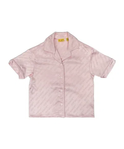Off-white Kids' Short Sleeve Shirt In Pink