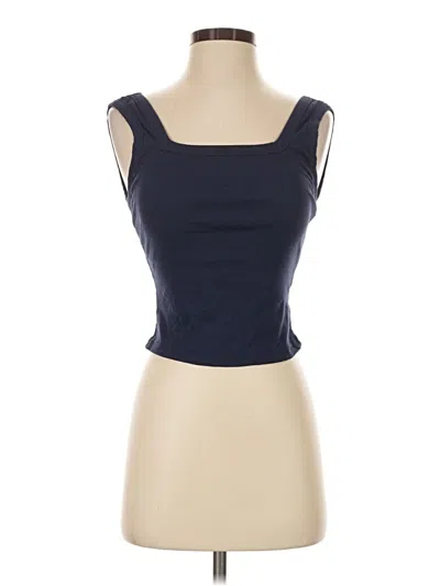 Pre-owned Ogl Tank Top Blue Strapless Neckline Tops