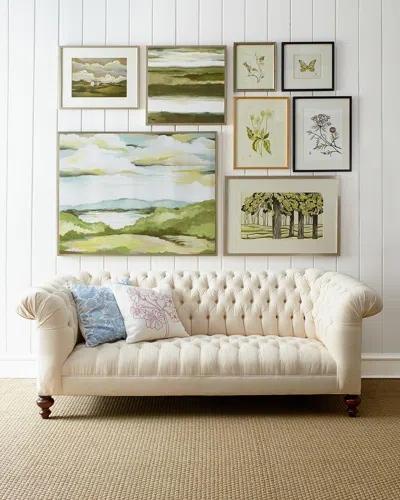 Old Hickory Tannery Ellsworth Neutral Tufted Sofa 84"