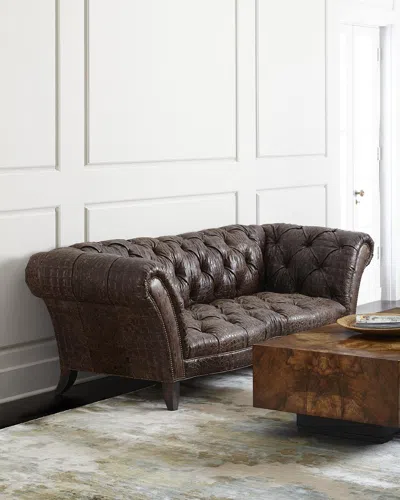 Old Hickory Tannery Fritz Tufted-leather Sofa