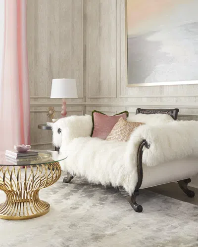 Old Hickory Tannery Sherwood Sheepskin Settee