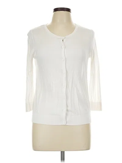 Pre-owned Old Navy Cardigan Sweater In White