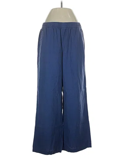 Pre-owned Old Navy Linen Pants In Blue