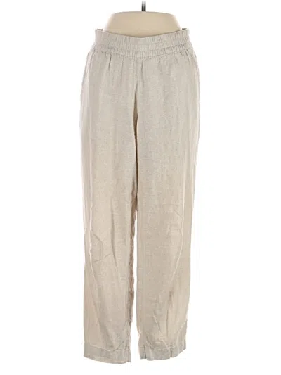 Pre-owned Old Navy Linen Pants In Tan