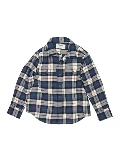 Pre-owned Old Navy Kids' Long Sleeve Button Down Shirt In Blue
