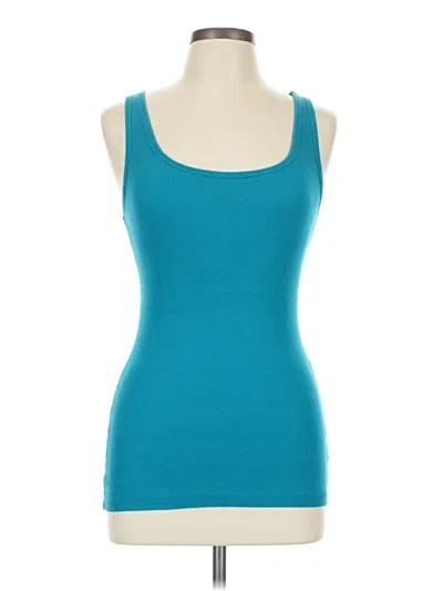 Pre-owned Old Navy Tank Top Teal Strapless Neckline Tops