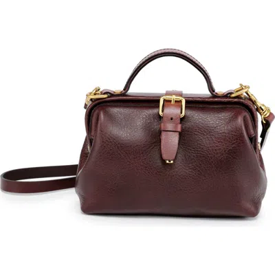 Old Trend Doctor Mini Genuine Leather Structured Crossbody In Brown