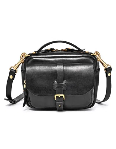 Old Trend Ficus Genuine Leather Compact Crossbody In Black